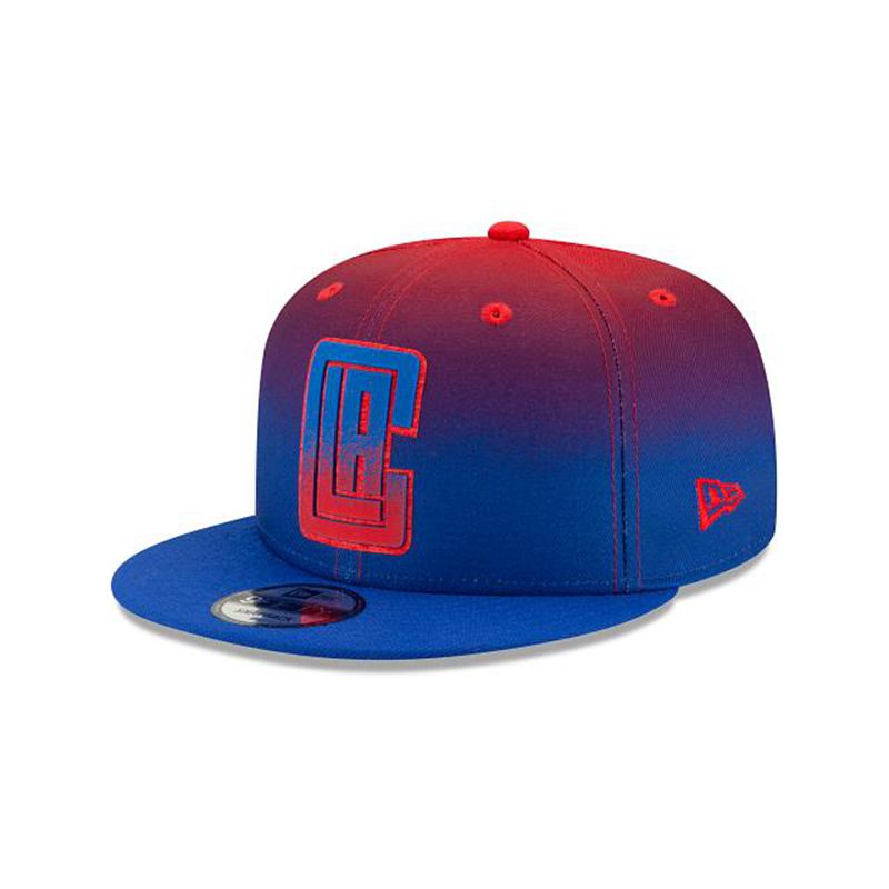 NBA Los Angeles Clippers Back Half 9Fifty Snapback (QVF5594) - Blue New Era Caps